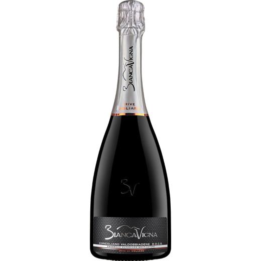 Bianca Vigna - Prosecco Spumante Superiore BRUT Conegliano Vald. DOCG Millesimato Etichetta Nera | 6er Karton