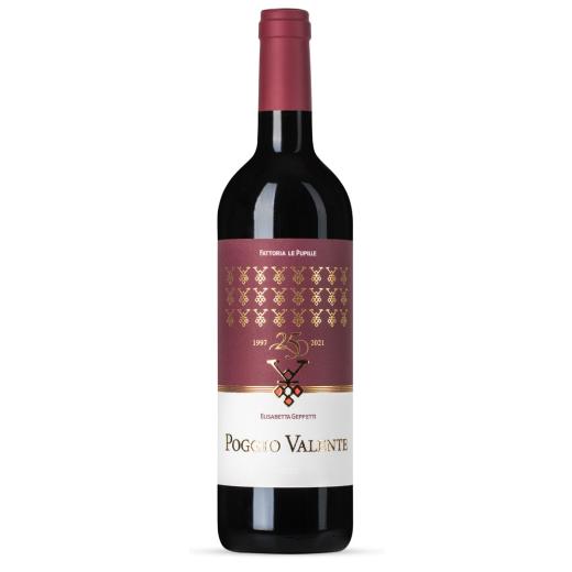 Le Pupille - “Poggio Valente” Rosso Toscana IGT - 2021 | 6er Karton